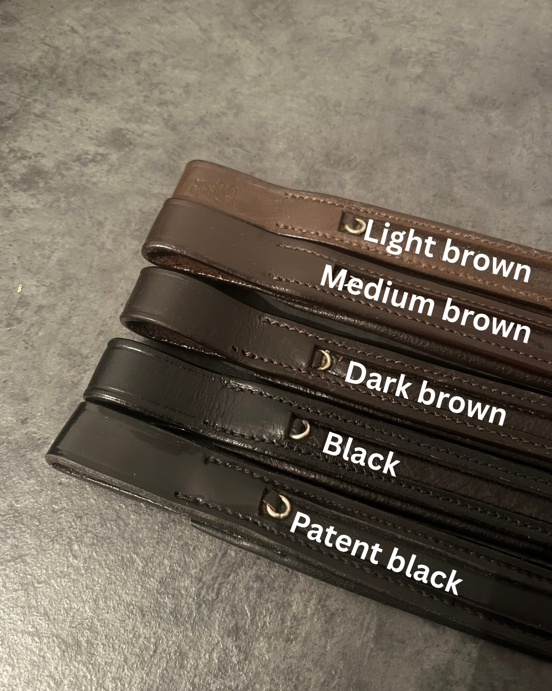 Bespoke interchangeable beaded channel leather Browband